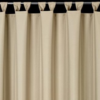 Zasłona gotowa na szelkach wodoodporna GARDEN 155x220 ogrodowa beżowa