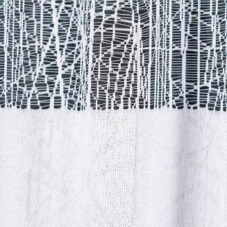 Firanka żakardowa gotowa na żabki WIKTORIA 310x160 biała