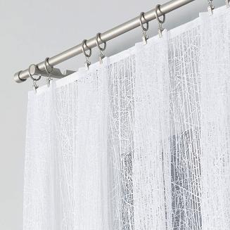 Firanka żakardowa gotowa na żabki WIKTORIA 310x160 biała