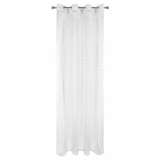 Firana gotowa na przelotkach GLORIA 140x250 Eurofirany biały