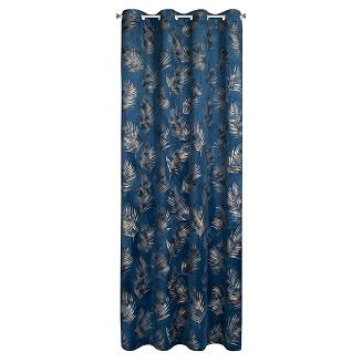 Zasłona gotowa na przelotkach GLORIA 140x250 Eurofirany granatowy