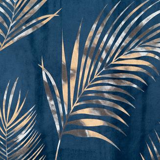 Zasłona gotowa na przelotkach GLORIA 140x250 Eurofirany granatowy