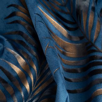 Zasłona gotowa na przelotkach GLORIA 140x250 Eurofirany granatowy