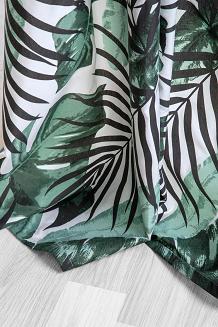 Zielona Zasłona Do Salonu Palmy 140x250 JUNGLE