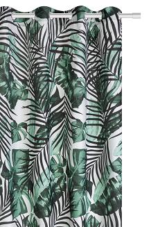 Zielona Zasłona Do Salonu Palmy 140x250 JUNGLE