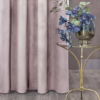 Zasłona gotowa na przelotkach ROSA 140x250 Design91 pudrowy