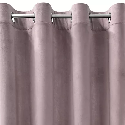 Zasłona gotowa na przelotkach ROSA 140x250 Design91 pudrowa