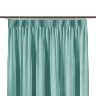 Zasłona gotowa na taśmie VELVI 140x250 miętowa