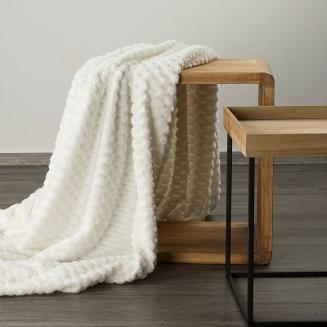 Koc narzuta CINDY6 Design91 biały