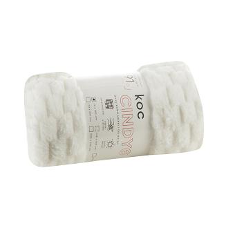 Koc narzuta CINDY6 Design91 biały