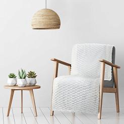 Koc narzuta CINDY6 Design91 biały