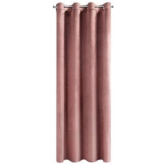 Zasłona gotowa na przelotkach ROSA 140x270 Design91 ciemnoróżowy