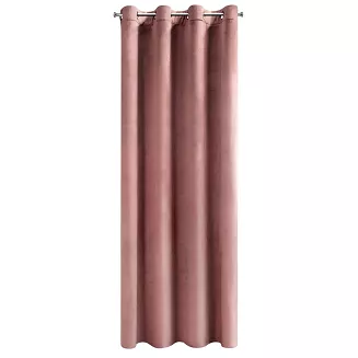 Zasłona gotowa na przelotkach ROSA 140x270 Design91 ciemnoróżowy