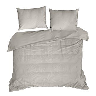 Pościel satynowa NATALIE 220x200 Eurofirany szarobeżowy