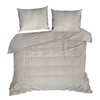 Pościel satynowa NATALIE 220x200 Eurofirany szarobeżowy