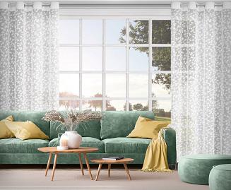 Firana gotowa na przelotkach MARCIA 140x250 Eurofirany biały