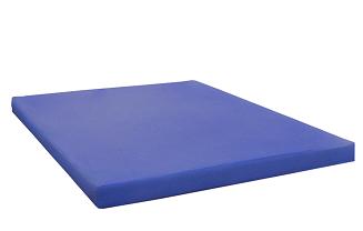 Prześcieradło jersey z gumką 90 x 200 jasny niebieski na białym tle