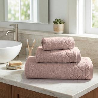 Ręcznik bawełniany LUMIA 70x140 Eurofirany pudrowy