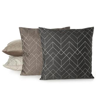 Poszewka dekoracyjna MILA 45x45 Eurofirany ciemnobeżowy