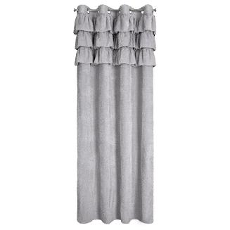 Zasłona gotowa na przelotkach AGIS 140x250 Eurofirany srebrny