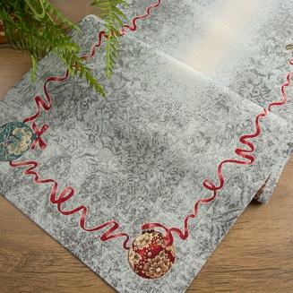 Obrus dekoracyjny gobelin 40x100 Eurofirany wzór świąteczny