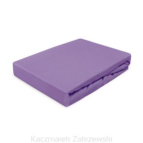 Prześcieradło jersey z gumką 160x200 Darymex lawendowe