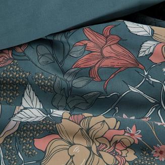 Pościel satynowa 160x200 Eurofirany turkusowy