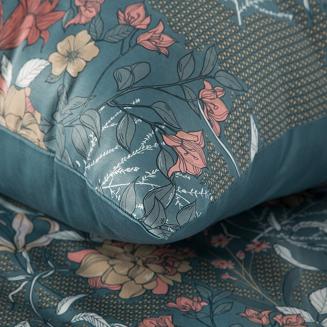 Pościel satynowa 160x200 Eurofirany turkusowy