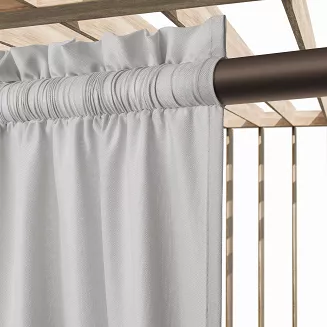 Zasłona gotowa na taśmie wodoodporna 140x250 GAIA tarasowa szara