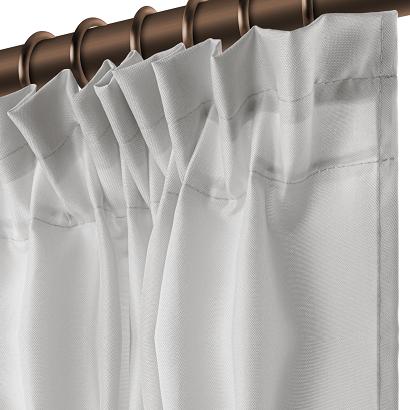 Zasłona gotowa na taśmie wodoodporna 140x250 GAIA tarasowa szara