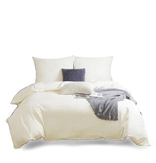 Pościel satyna bawełniana 140x200 SIN jednobarwna ecru