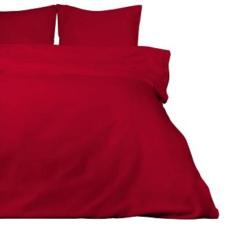 Pościel satyna bawełniana 200x220 jednobarwna czerwona