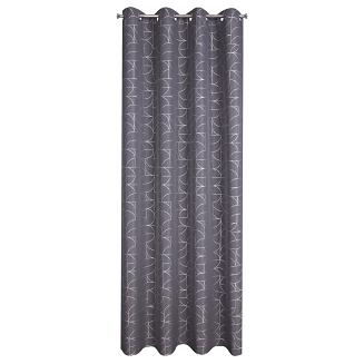 Zasłona gotowa na przelotkach EVI 140x250 Eurofirany grafitowy