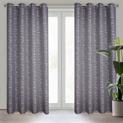 Zasłona gotowa na przelotkach EVI 140x250 Eurofirany grafitowy