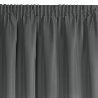 Zasłona gotowa na taśmie RITA 140x175 Eurofirany grafitowy
