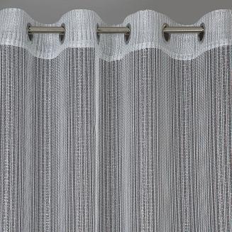 Firana gotowa na przelotkach TAMARA 140x250 Eurofirany szary