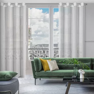Firana gotowa na przelotkach LENA 140x250 Eurofirany biały