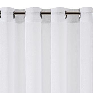 Firana gotowa na przelotkach SAKALI 140x250 Eurofirany biały