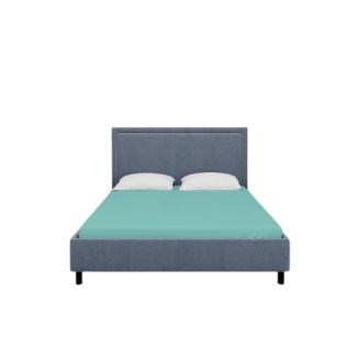 Prześcieradło flanelowe 160x210 jasno turkusowe