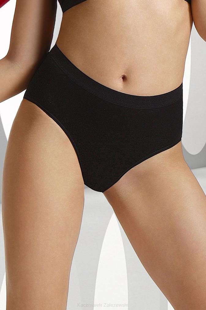 Figi damskie z wyoskim stanem Stefanie czarne