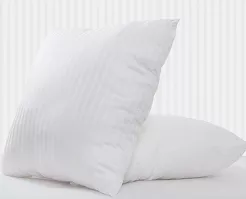 Poszewka hotelowa adamaszek 50x70 premium biała pasy 1 cm zapinana na zakład