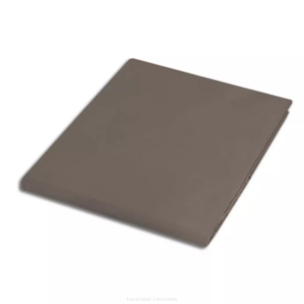 Prześcieradło satyna bawełniana bez gumki 200x220 Darymex sepia