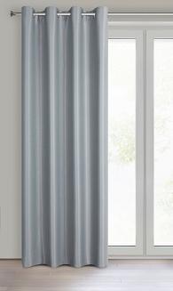 Zasłona gotowa na przelotkach SELINA 140x250 Eurofirany szary