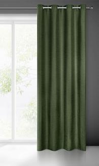 Zasłona gotowa na przelotkach STYLE 140x250 Eurofirany ciemnozielony