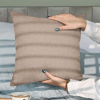 Poszewka dekoracyjna MOLLY 40x40 strukturalna kawowa