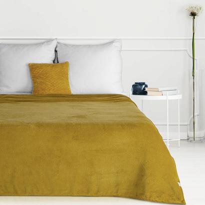 Koc narzuta SIMPLE1 150x200 Eurofirany miodowy miękki i lekki