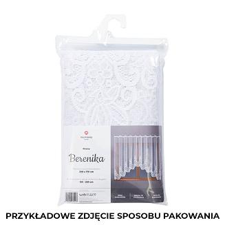 Firanka żakardowa gotowa na żabki BERENIKA 300x120 biała