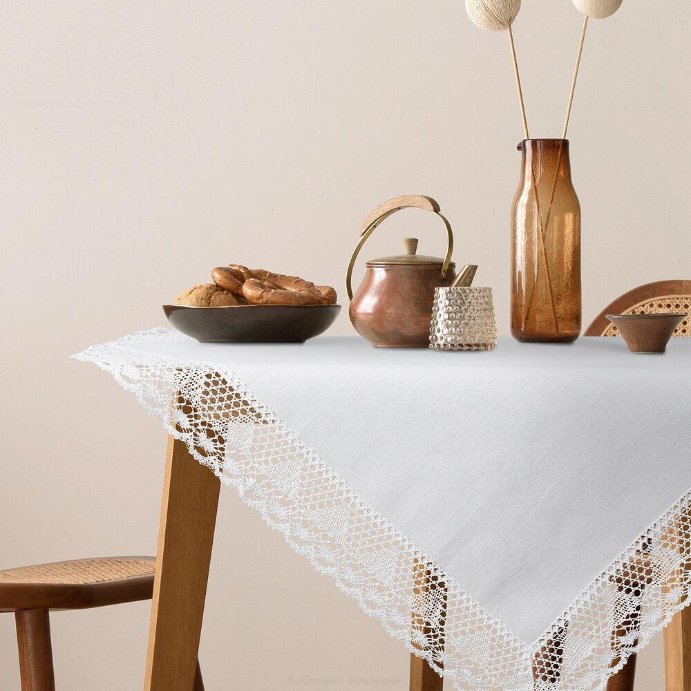 Obrus dekoracyjny NATALY 85x85 Eurofirany biały