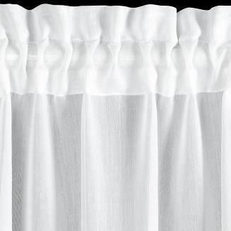 Firana gotowa na taśmie FLOWERY 130x50 Eurofirany biały
