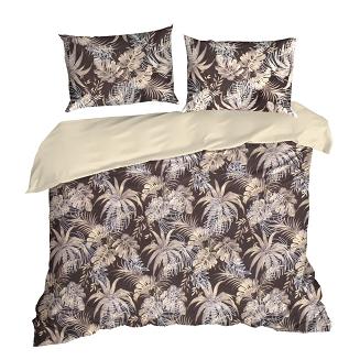Pościel bawełniana RODOS 160x200 Design91 ciemnobrązowy